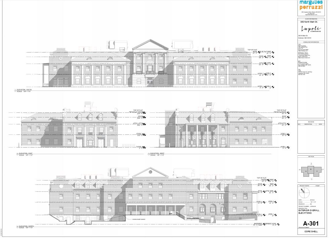 305 North Main Street Elevations
