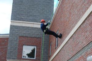 Firefighters educating citizens at the 2009 Fire Rescue Open House.